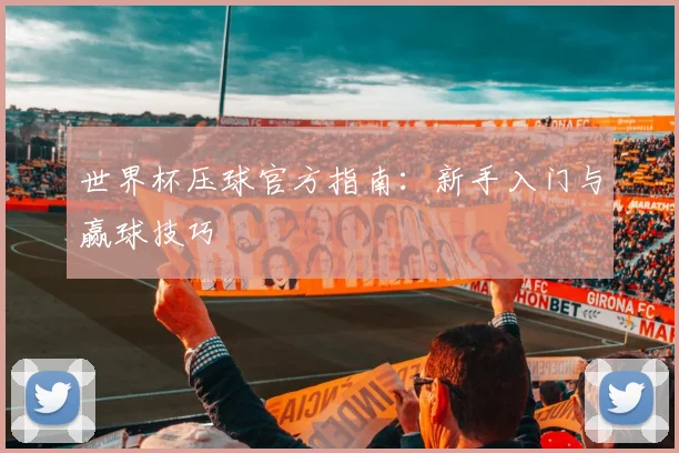 世界杯压球官方指南：新手入门与赢球技巧