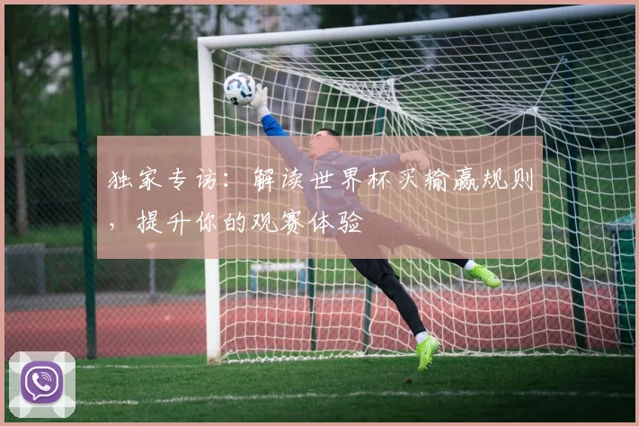 独家专访:解读世界杯买输赢规则,提升你的观赛体验