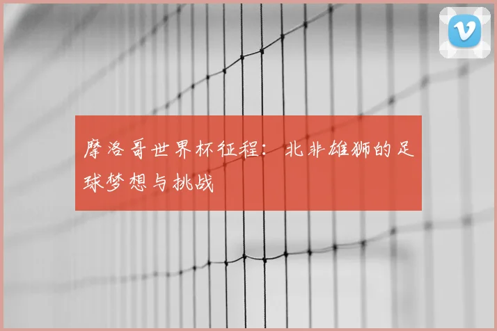 摩洛哥世界杯征程:北非雄狮的足球梦想与挑战
